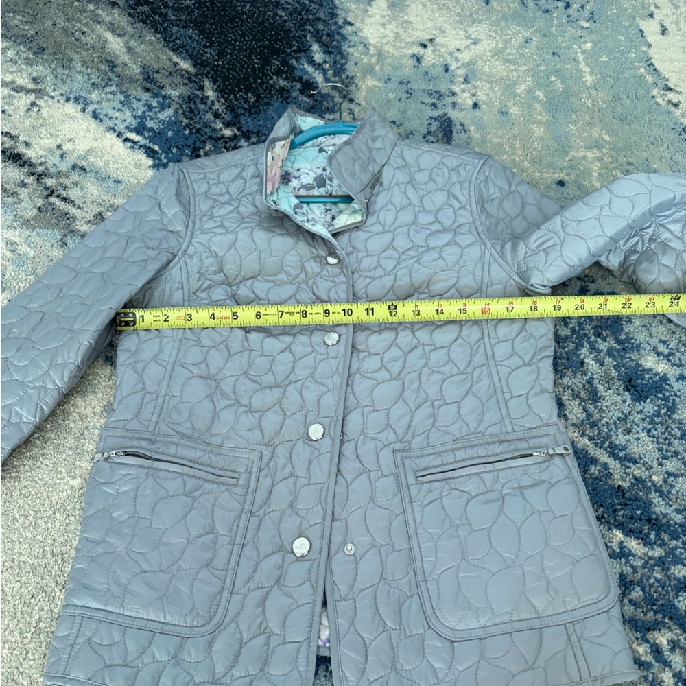 Basler Jacket Reversible Quilted Lightweight Gray… - image 4